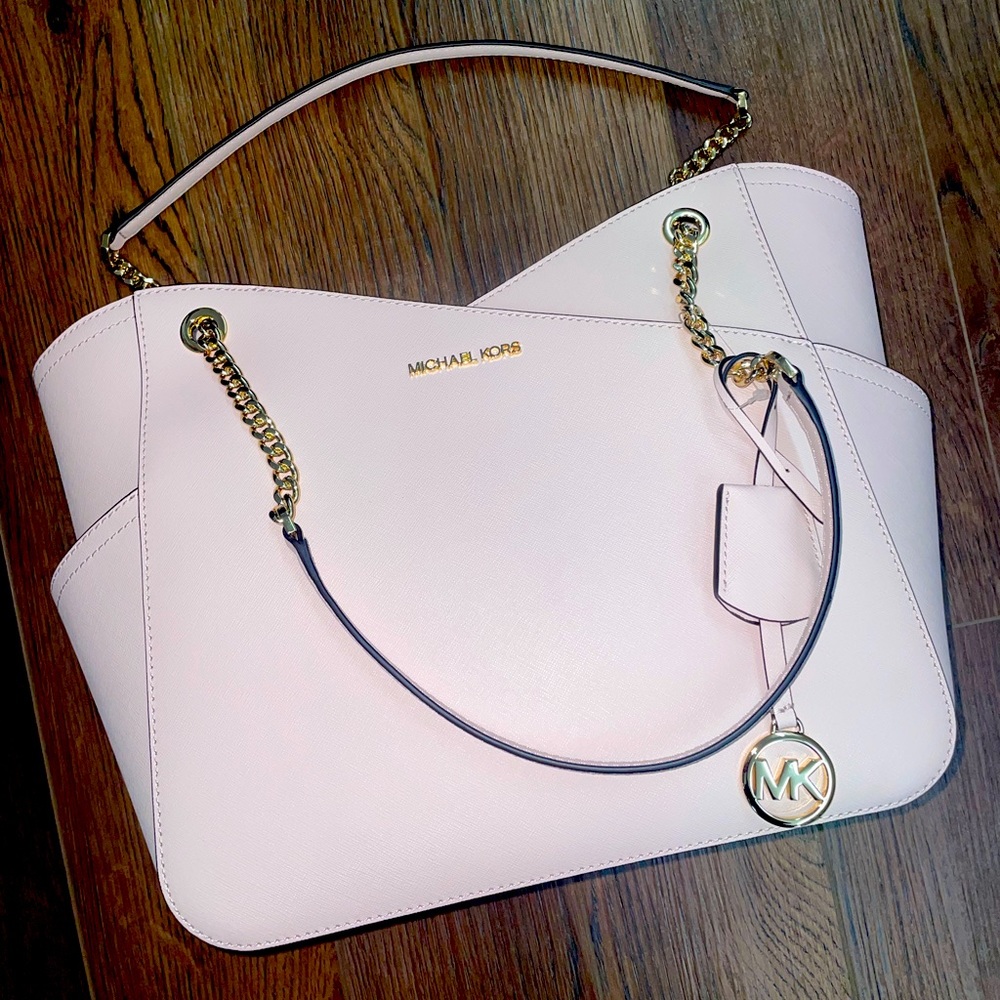 NWT Lg MK Shoulder Tote Blush Pink